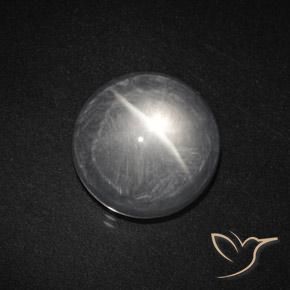 7.98ct Natural Blanco claro Cuarzo Ojo de Gato, Redondo, Transparente