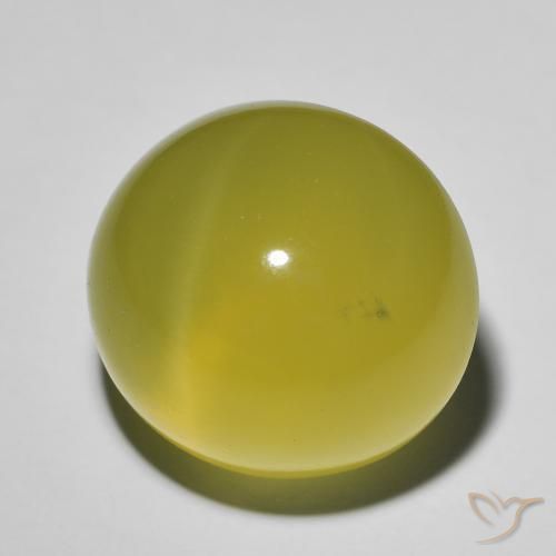 Cuarzo Ojo de Gato Amarillo abejorro natural de 20.24 ct, Ovalada, Translúcido