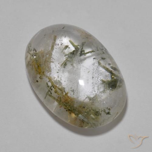 13.73ct Natural Multicolor Cuarzo Con Hedenbergita, Ovalada, Transparente