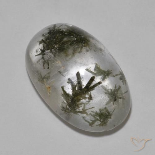 19.06ct Natural Multicolor Cuarzo Con Hedenbergita, Ovalada, Transparente