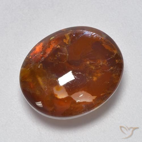 Cuarzo con marcasita Multicolor natural de 7.19 ct, Ovalada, Transparente