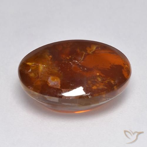 Cuarzo con marcasita Multicolor natural de 7.19 ct, Ovalada, Transparente