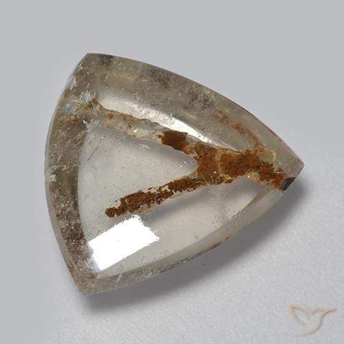 Cuarzo con marcasita Multicolor natural de 6.94 ct, Trillón, Transparente