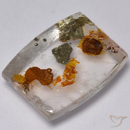 Cuarzo con marcasita Multicolor natural de 23.76 ct, Elegante, Transparente