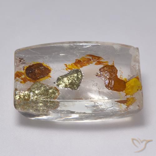 Cuarzo con marcasita Multicolor natural de 23.76 ct, Elegante, Transparente