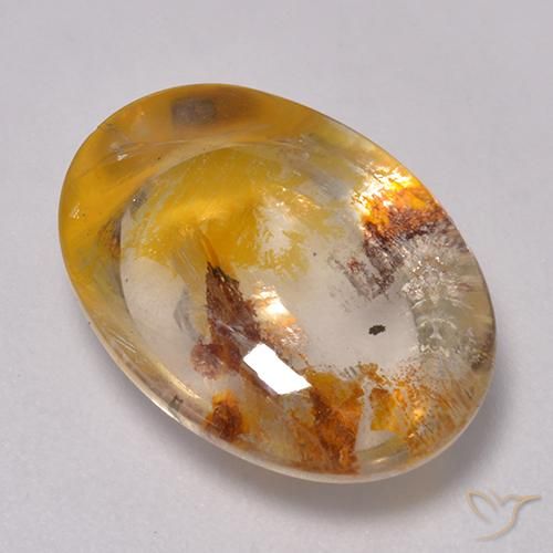 9.40ct Natural Multicolor Cuarzo con marcasita, Ovalada, Transparente
