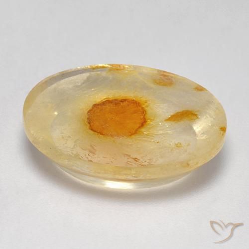 Cuarzo con marcasita Multicolor natural de 7.97 ct, Ovalada, Transparente