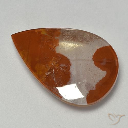 Cuarzo con marcasita Multicolor natural de 14.40 ct, En forma de pera, Transparente