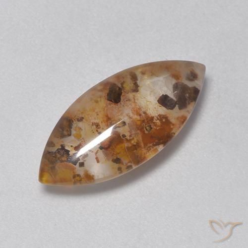 Cuarzo con marcasita Multicolor natural de 4.54 ct, Marquesa, Transparente