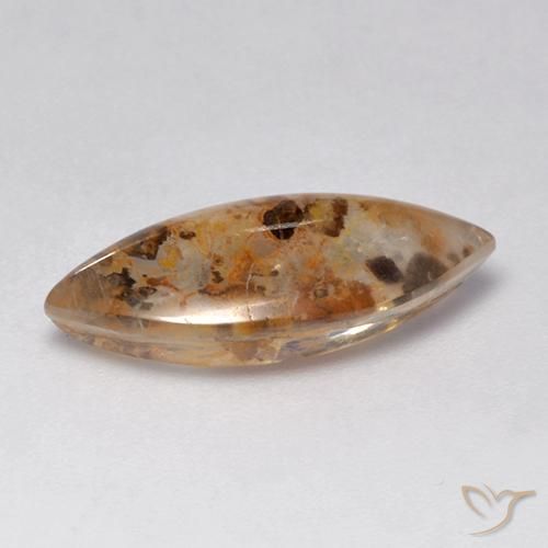 Cuarzo con marcasita Multicolor natural de 4.54 ct, Marquesa, Transparente