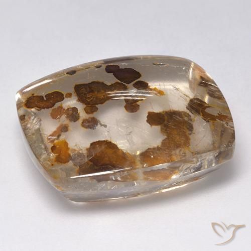 Cuarzo con marcasita Multicolor natural de 28.55 ct, Forma Cojín, Transparente