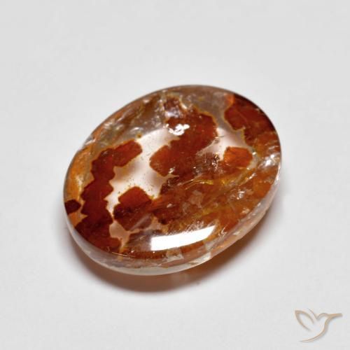Cuarzo con marcasita Multicolor natural de 5.24 ct, Ovalada, Transparente