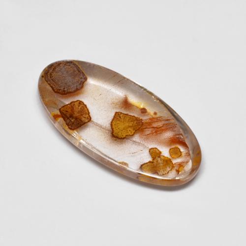 Cuarzo con marcasita multicolor natural de 4,76 ct, corte óvalo, transparente