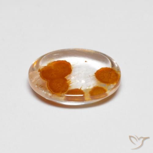 Cuarzo con marcasita Multicolor natural de 2.39 ct, Ovalada, Transparente