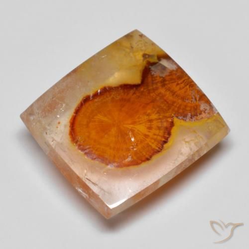 11.15ct Natural Multicolor Cuarzo con marcasita, Cuadrado, Transparente