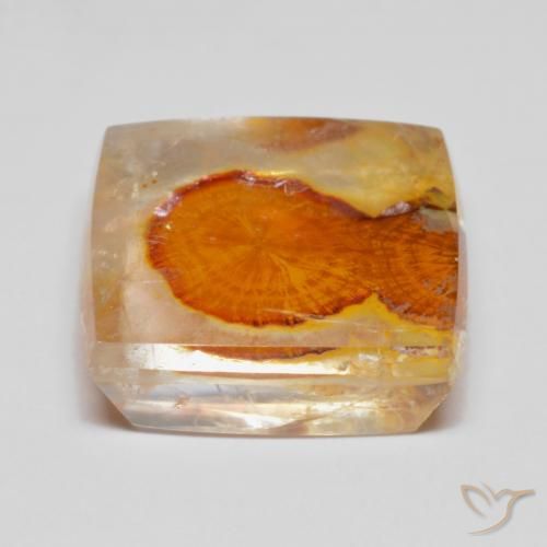 Cuarzo con marcasita Multicolor natural de 11.15 ct, Cuadrado, Transparente