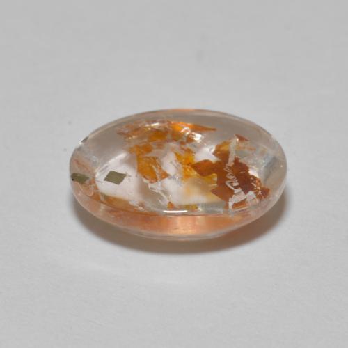 Cuarzo con marcasita Multicolor natural de 2.57 ct, Corte Óvalo, Transparente