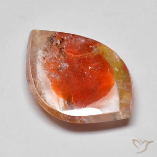 14.85ct Natural Multicolor Cuarzo con marcasita, Elegante, Transparente