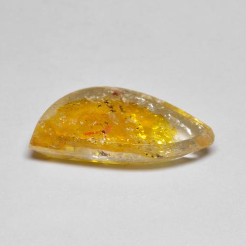 Cuarzo con marcasita multicolor natural de 4,65 ct, forma elegante, translúcido