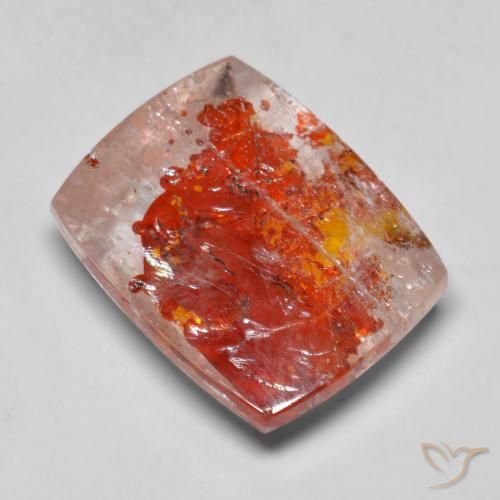 13.12ct Natural Multicolor Cuarzo con marcasita, Forma Cojín, Translúcido