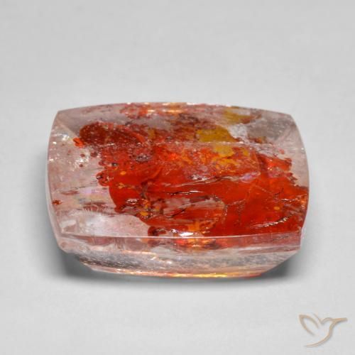 Cuarzo con marcasita Multicolor natural de 13.12 ct, Forma Cojín, Translúcido