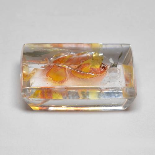 Cuarzo con marcasita Multicolor natural de 12.19 ct, Corte Baguette, Transparente