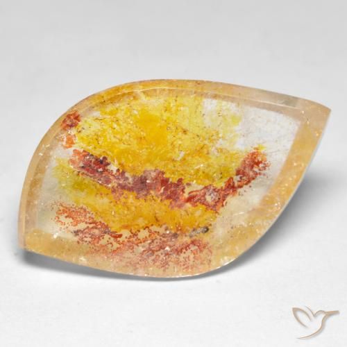 14.09ct Natural Multicolor Cuarzo con marcasita, Elegante, Transparente