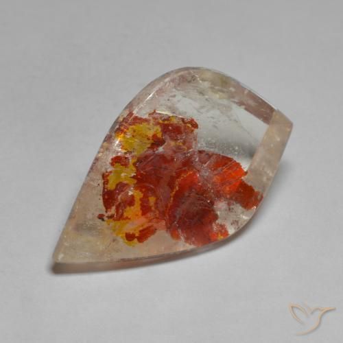 Cuarzo con marcasita Multicolor natural de 15.45 ct, Elegante, Transparente