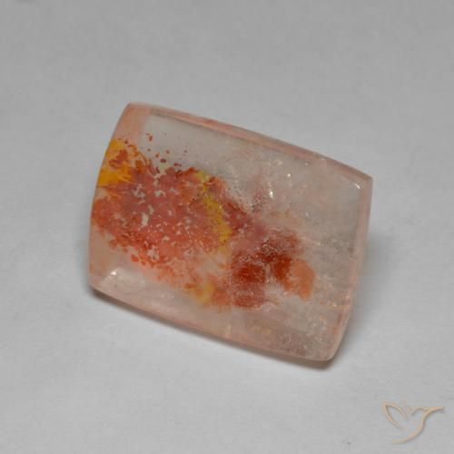 Cuarzo con marcasita Multicolor natural de 9.82 ct, Corte Baguette, Transparente