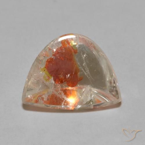 5.59ct Natural Multicolor Cuarzo con marcasita, Elegante, Transparente