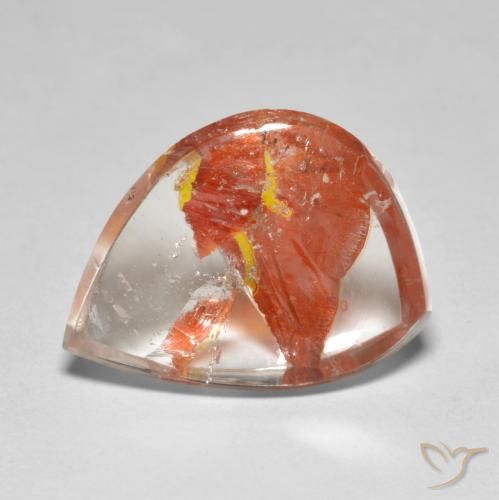 8.89ct Natural Multicolor Cuarzo con marcasita, Elegante, Transparente