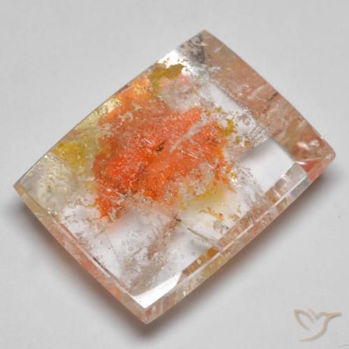19.23ct Natural Multicolor Cuarzo con marcasita, Corte Baguette, Transparente