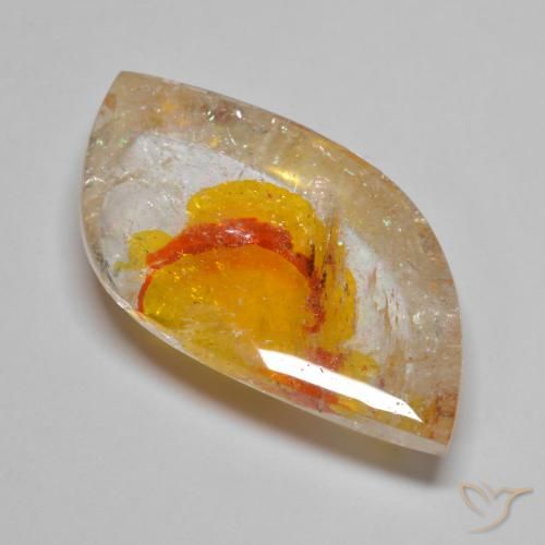 26.91ct Natural Multicolor Cuarzo con marcasita, Elegante, Transparente