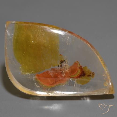74.99ct Natural Multicolor Cuarzo con marcasita, Elegante, Transparente
