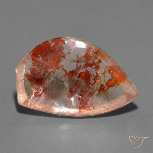 Cuarzo con marcasita Multicolor natural de 13.13 ct, Elegante, Transparente