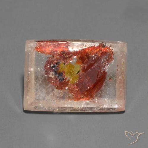 11.48ct Natural Multicolor Cuarzo con marcasita, Corte Baguette, Transparente