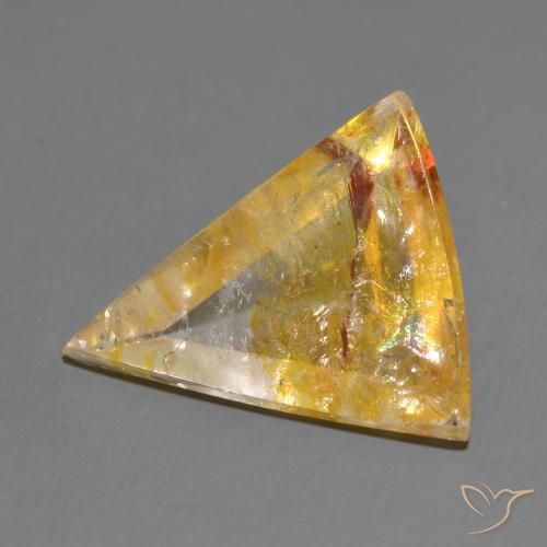 Cuarzo con marcasita Multicolor natural de 14.28 ct, Trillón, Transparente