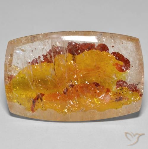 63.38ct Natural Multicolor Cuarzo con marcasita, Forma Cojín, Transparente