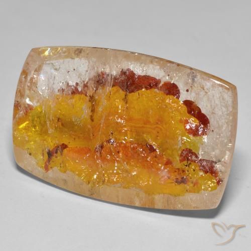 Cuarzo con marcasita Multicolor natural de 63.38 ct, Forma Cojín, Transparente