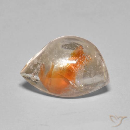 4.61ct Natural Multicolor Cuarzo con marcasita, Elegante, Transparente