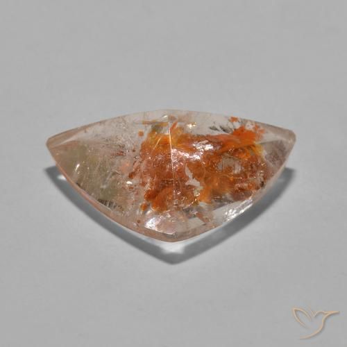 Cuarzo con marcasita Multicolor natural de 6.50 ct, Trillón, Transparente