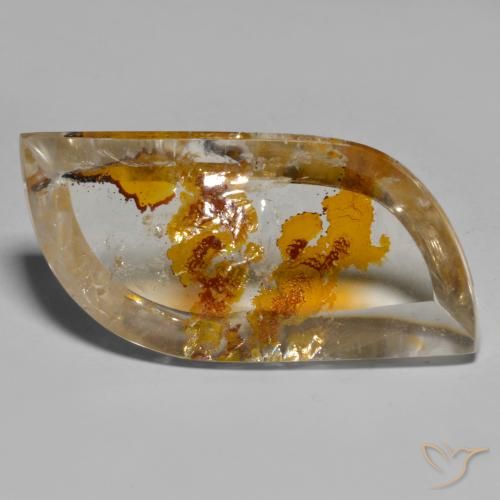 Cuarzo con marcasita Multicolor natural de 33.96 ct, Elegante, Transparente