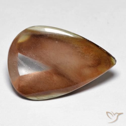 13.75ct Natural Multicolor Cuarzo con marcasita, En forma de pera, Translúcido