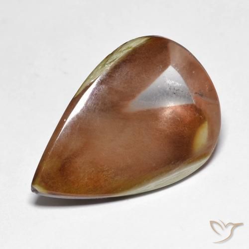 Cuarzo con marcasita Multicolor natural de 13.75 ct, En forma de pera, Translúcido