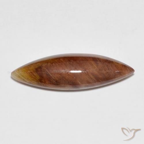 4.91ct Natural Multicolor Cuarzo con marcasita, Marquesa, Opaco