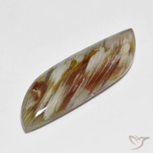 20.02ct Natural Multicolor Cuarzo con marcasita, Elegante, Opaco