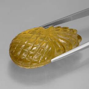 Cuarzo amarillo natural de 66,64 ct, transparente, transparente / translúcido