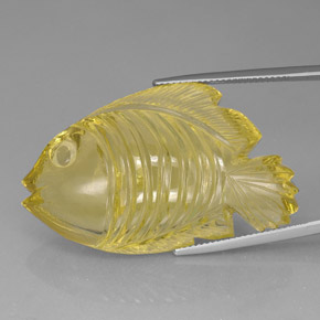 Cuarzo amarillo natural de 80,06 ct, transparente, transparente / translúcido