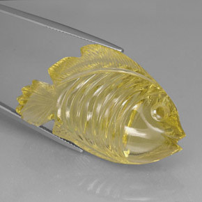 Cuarzo amarillo natural de 80,06 ct, transparente, transparente / translúcido