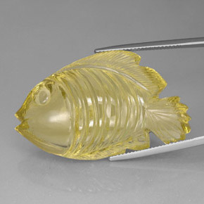 Cuarzo amarillo natural de 80,06 ct, transparente, transparente / translúcido